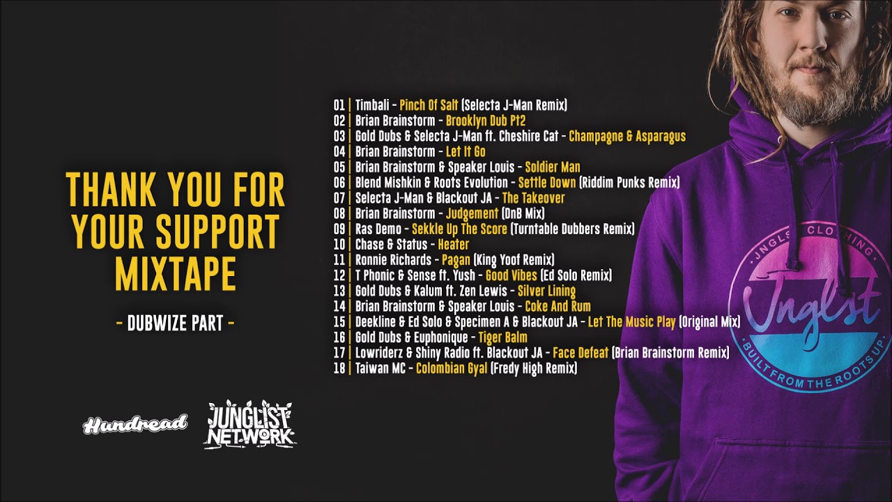 ( Raggajungle / Dubwize / Reggae Drum And Bass ) Thank Your For Your Support Mixtape by Hundread