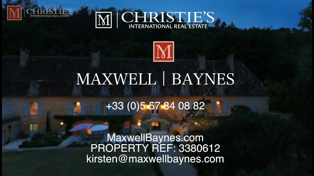 SOLD! by Maxwell-Baynes Real Estate.Fully renovated luxury Chateau in Perigord Noir Dordogne, France