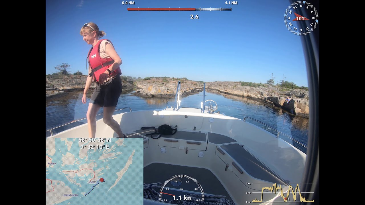 2020 Boat trip Norway Kragerø - Skrata - Vestre Rauane