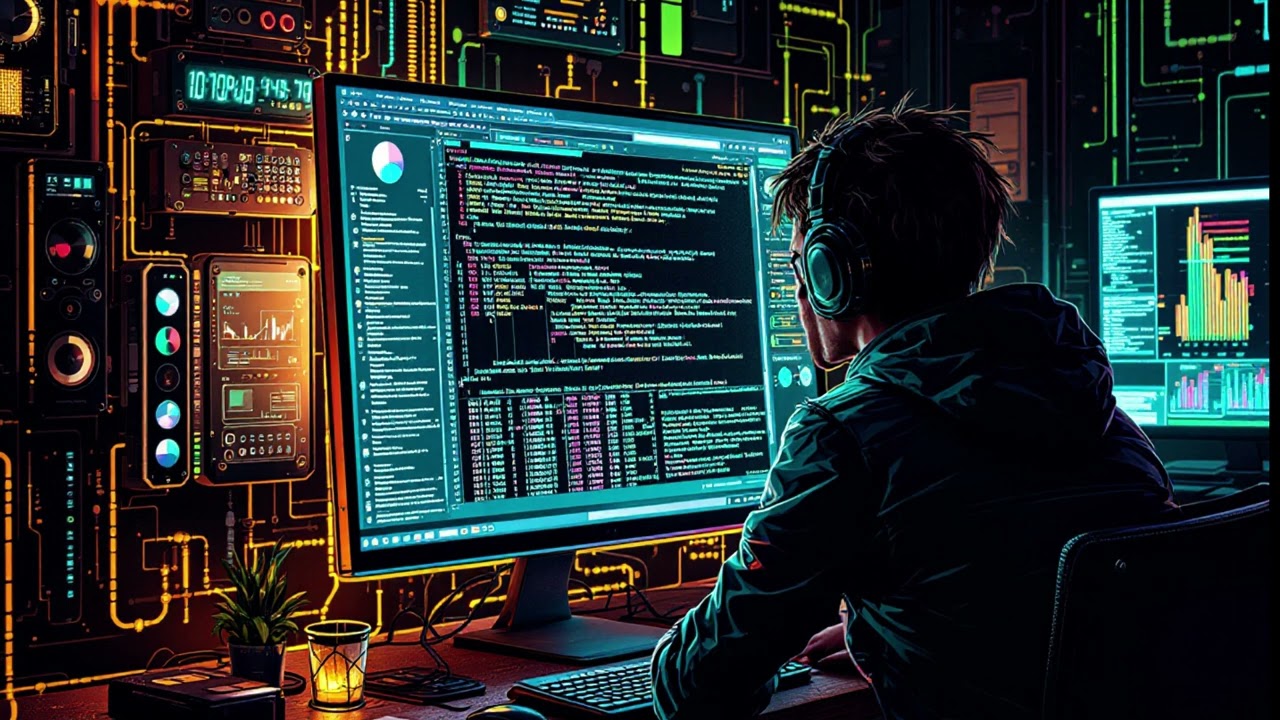 Programming Music 1 (Cyberpunk/Synthwave)