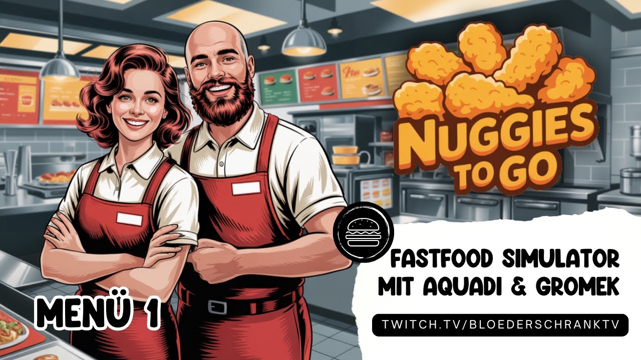 Nuggies to Go 🍔 Menü 1: Plattes Rind auf Brot 🍟 Fast Food Simulator