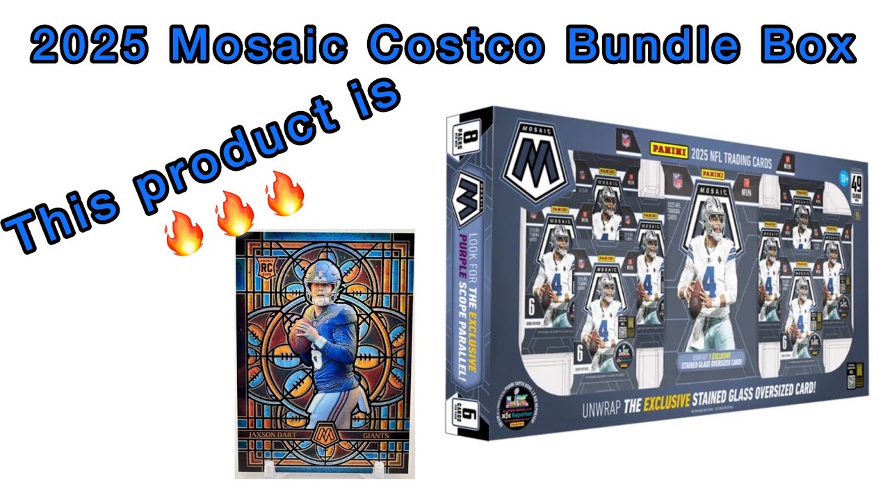 2025 Mosiac Bundle Pack.. Stained Glass 🔥🔥 #trending #sportscards #panini #stainedglass #rookie