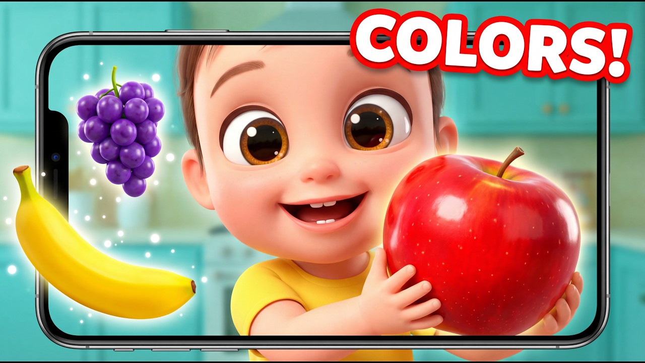 Learn Colors with Fruit Song  Kids Songs  Little Stars