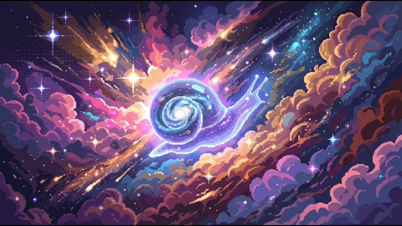 Cosmic Snail Carrying a Galaxy 🐌🌌 Dreamy Space Lofi for Studying & Relaxing