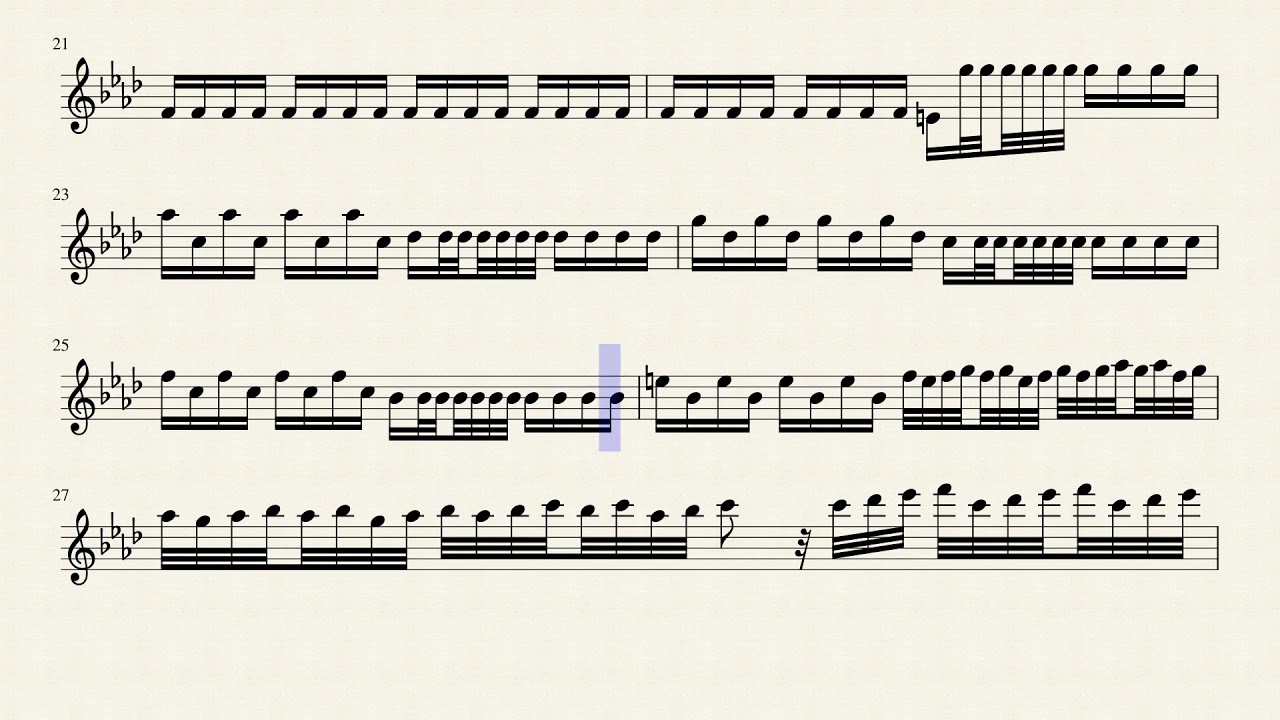 The Four Seasons - Winter Movement 1 For Flute