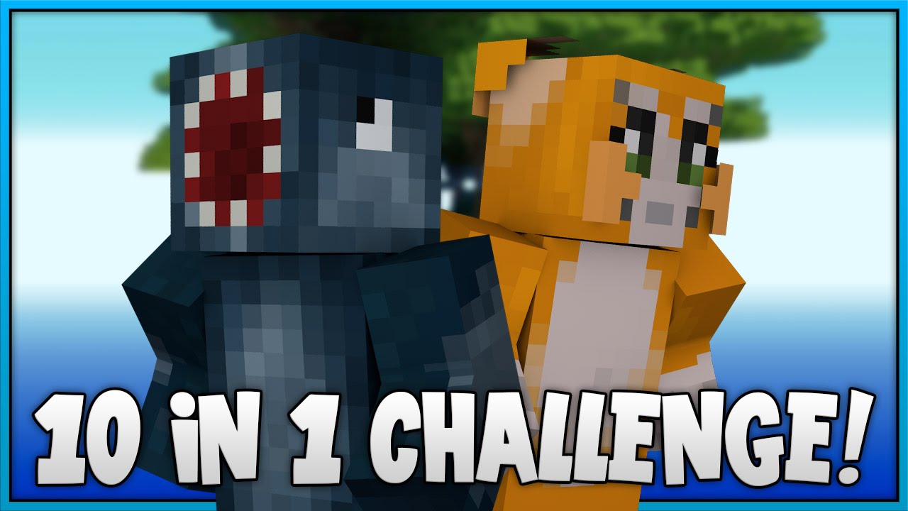 10 IN 1 CHALLENGE! - SKY ISLAND! [2] - Minecraft Custom Map W/Stampy!