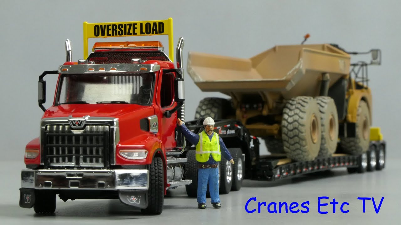 Diecast Masters Western Star 49X Tridem + XL 120 Trailer Cranes Etc TV