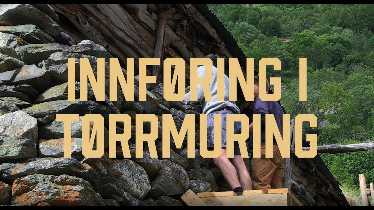 Innføring i TØRRMURING på SINJARHEIM