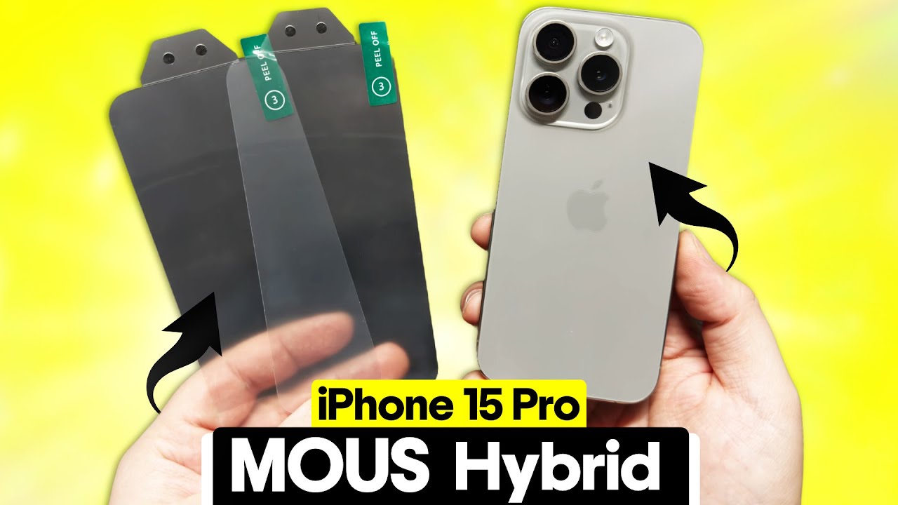 Mous Hybrid Glass Screen for iPhone 15 Pro - One of the BEST!!