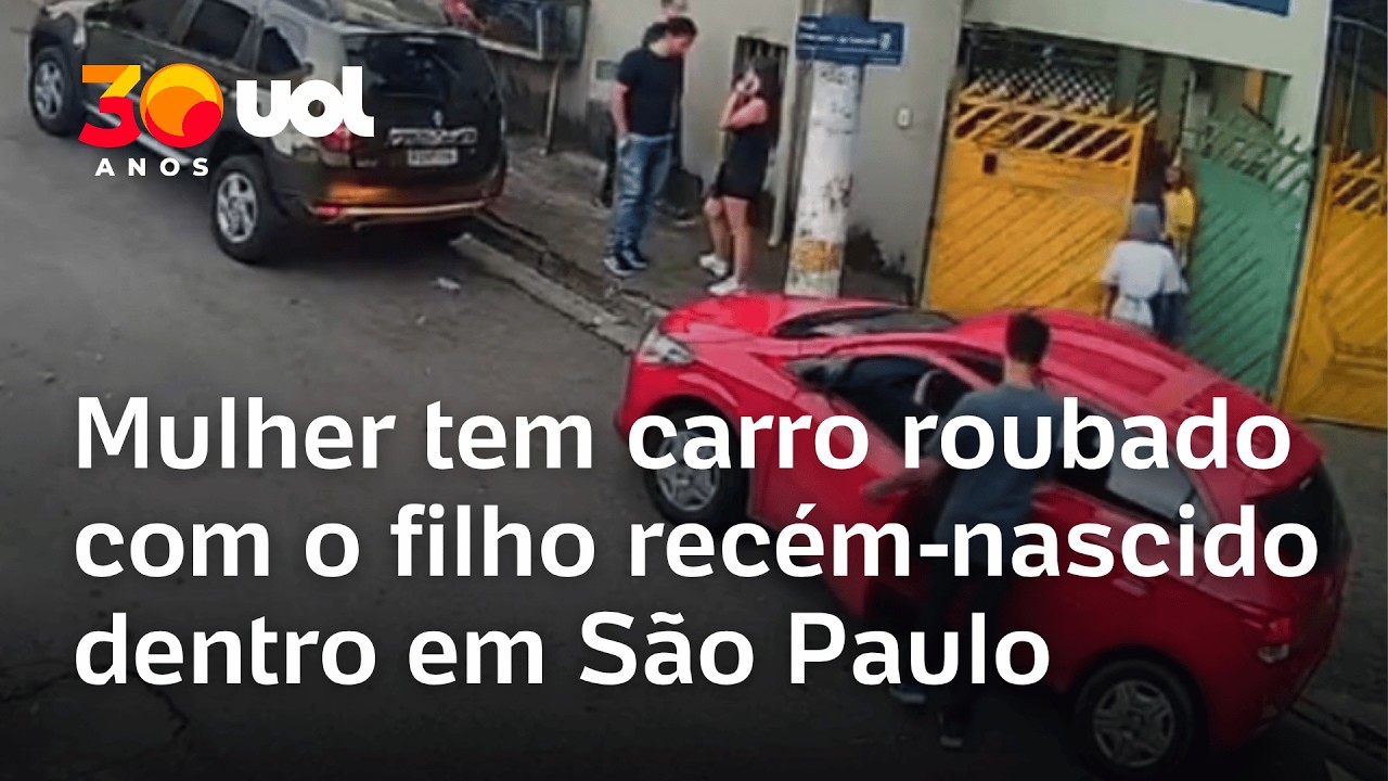 Mulher tem o carro roubado com o filho rec&eacute;m-nascido dentro do ve&iacute;culo na zona norte de S&atilde;o Paulo