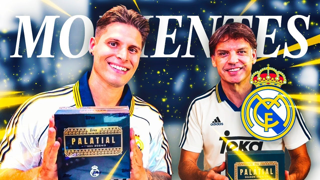 UNA LEYENDA MADRIDISTA VIENE A MI CASA Y ABRIMOS 2 CAJAS DE TOPPS PALATIAL!!