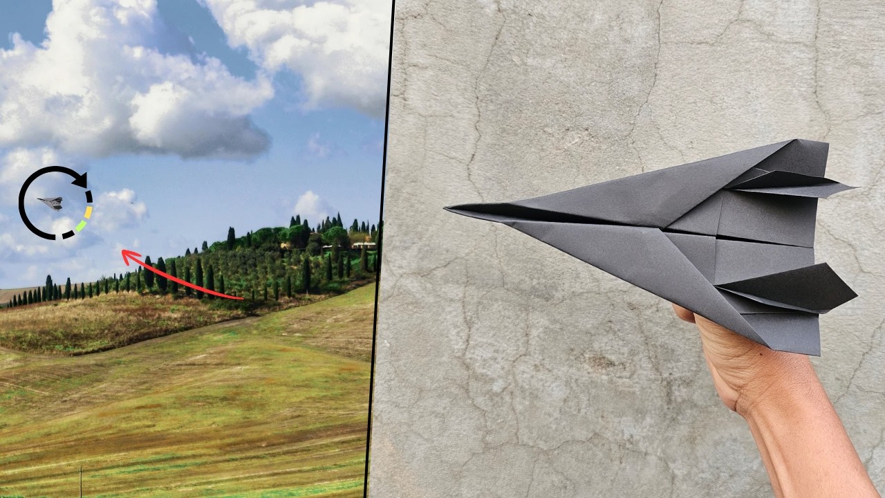 How to make an easy paper fighter jet | make a paper jet fighter that flies far