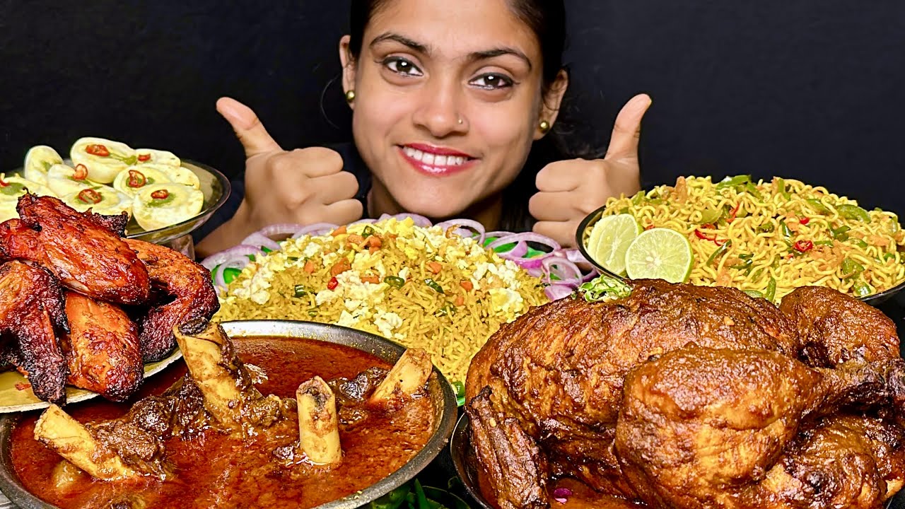 Egg Fried Rice 2Kg Whole Chicken Curry Mutton Curry Tandoori Chicken Wings Masala Maggi Egg Eating