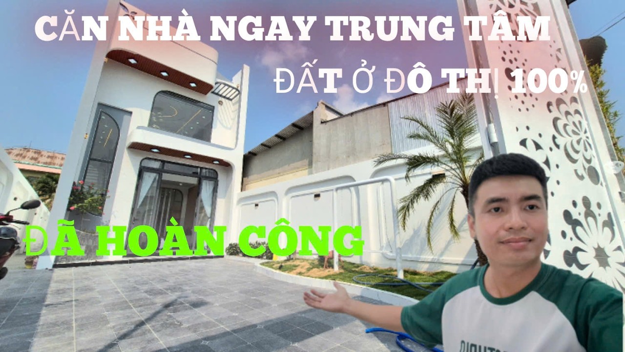 BÁN CĂN NHÀ NGAY TRUNG TÂM . ĐẤT Ở ĐÔ THỊ 100% . ĐÃ HOÀN CÔNG . PHƯỜNG LONG HOA TÂY NINH