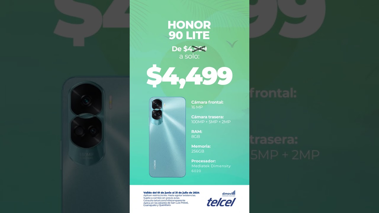 Honor 90 Lite: Potencia y estilo al mejor precio 🌟
