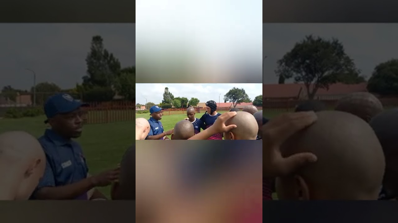 Krugersdorp High school 1st rugby team takes on Edenglen High School preparation.