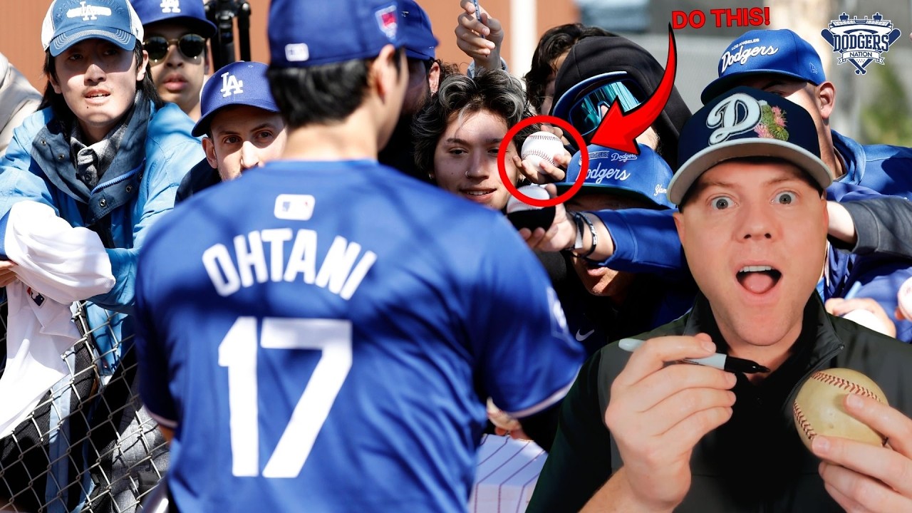 Dodgers Fans Get TONS of Autographs! How to Get ANY Dodgers Players Autograph! Shohei Ohtani! BTS!