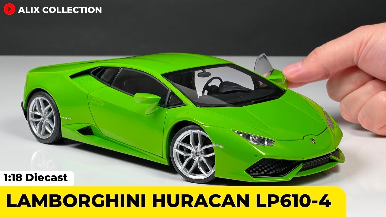 Unboxing of Lamborghini Huracan LP610-4 1:18 Composite Diecast by AUTOart Models (4K)