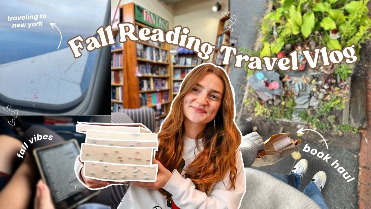 Cozy Fall Reading Vlog: Travel with me to New York 🍂✈️🍁