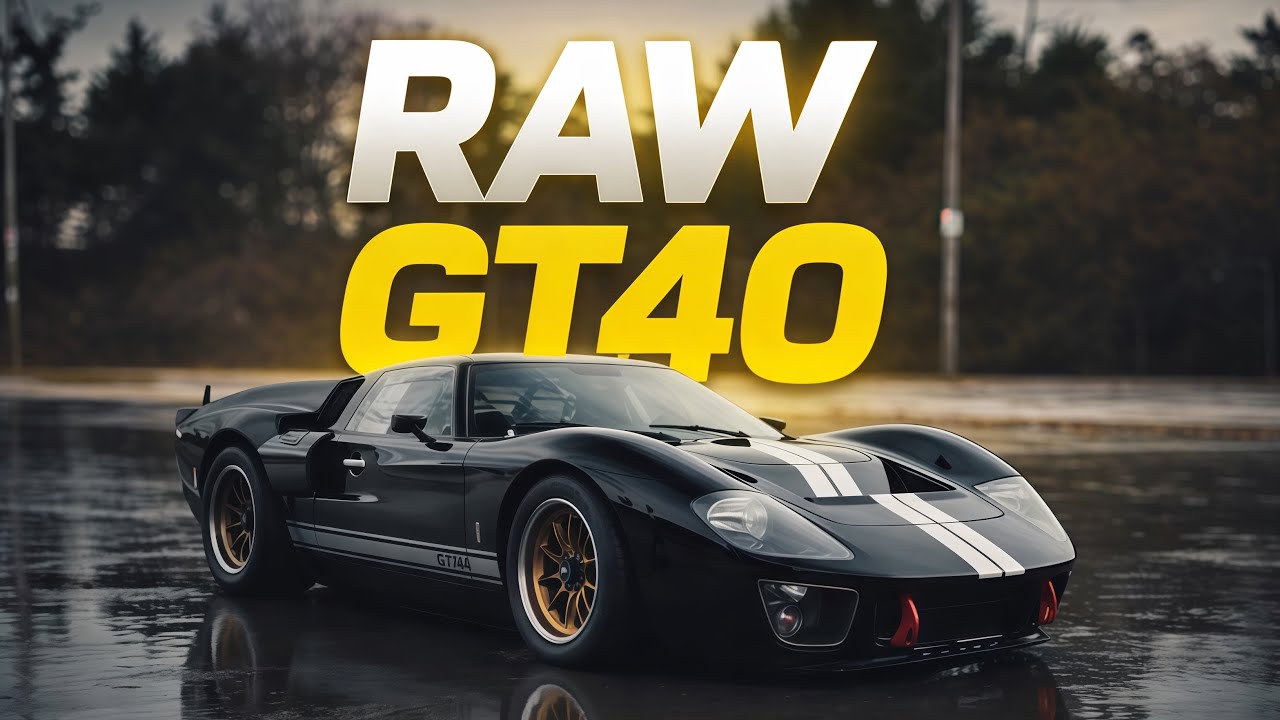 Ford GT40 Cinematic Drive | Необработанный звук V8 | Sajz GarageX