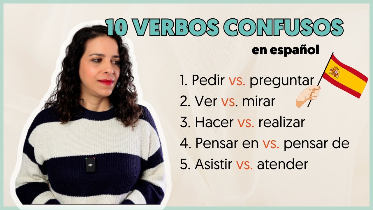 💥 10 VERBOS confusos en ESPAÑOL