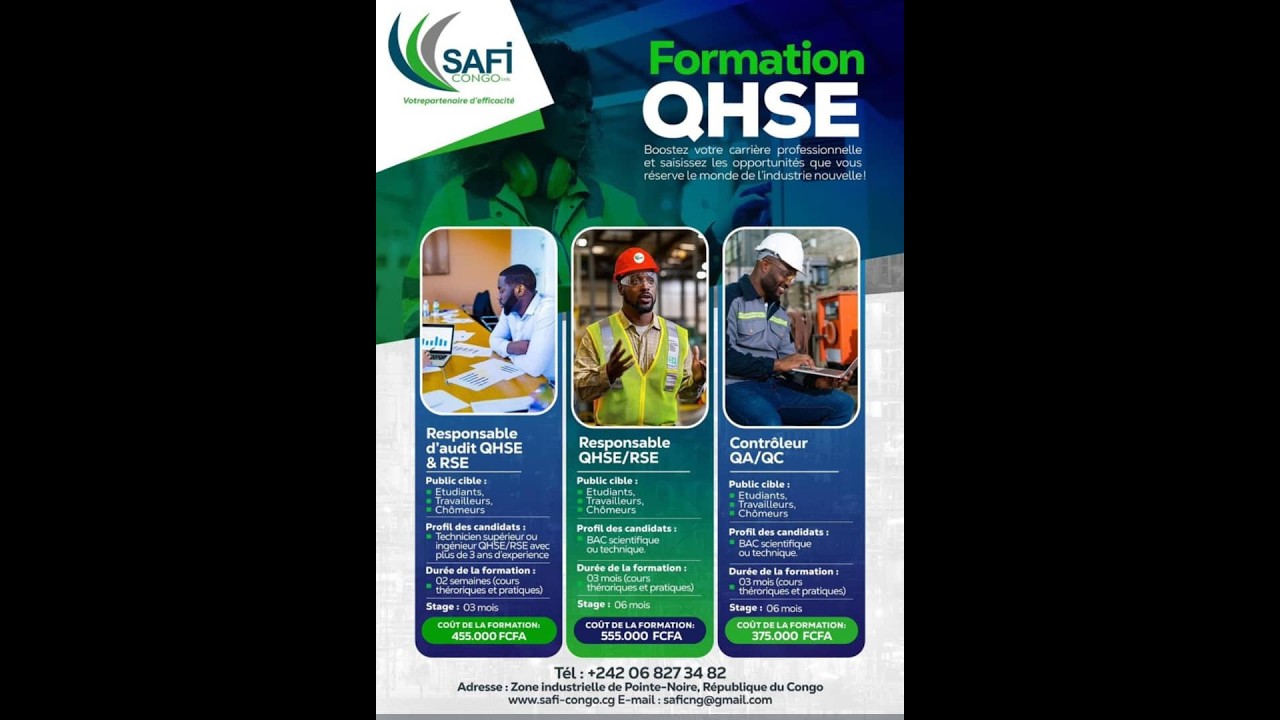 SAFI CG - CENTRE DE FORMATION ET DE GESTION DES COMPÉTENCES - FORMATION RQHSE - COÛTS DE LA QUALITÉ