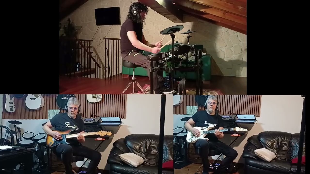 Highway star guitar & drum cover