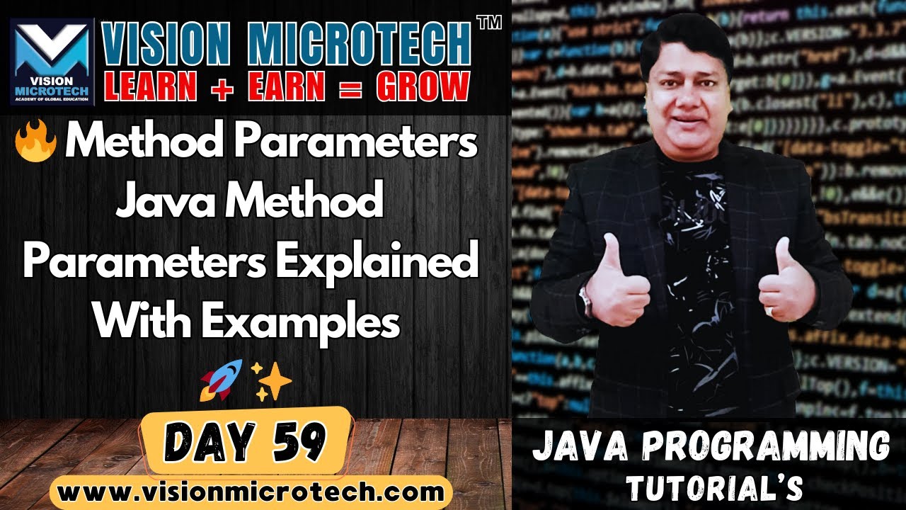 🔥 Method Parameters In Java | Java Method Parameters Explained with Examples 🚀 ✨