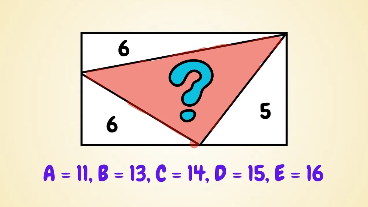 Can You Find The Area of the Triangle In 67 Seconds?