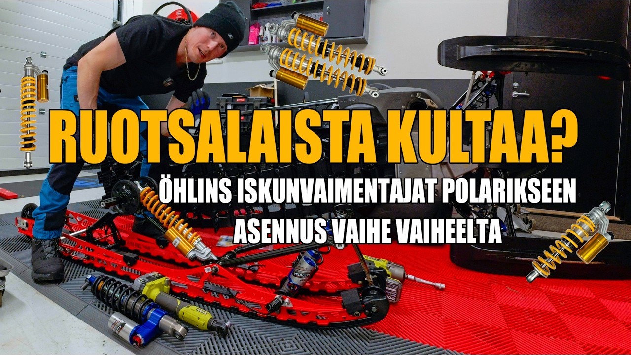 Alusta uusiksi! Öhlins-iskarit Polaris-kelkkaan