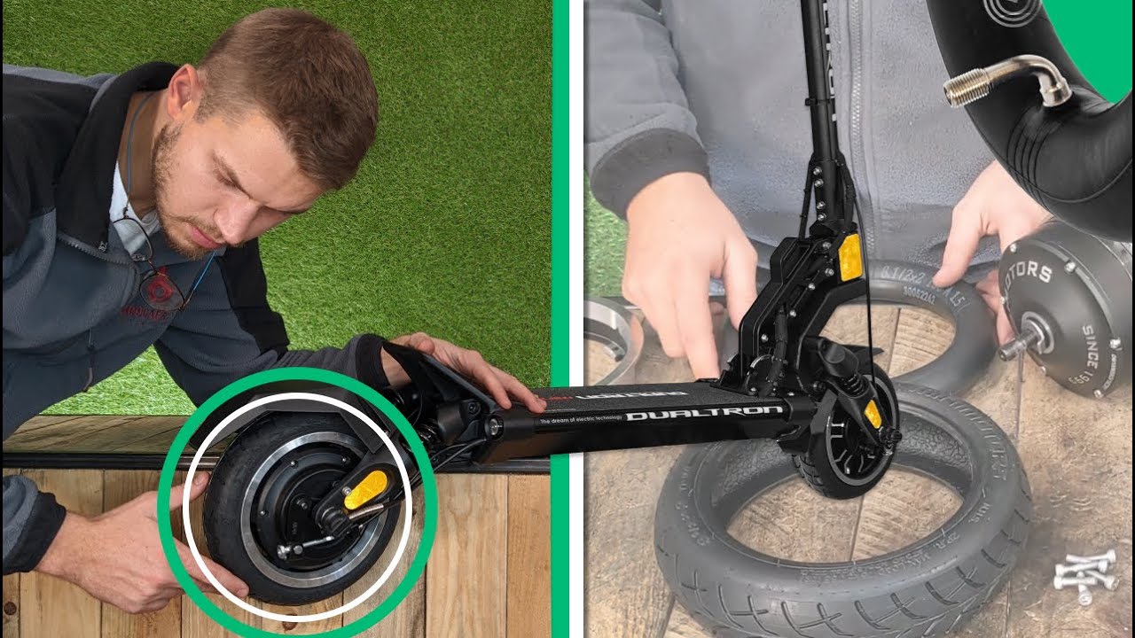 TUTO Dualtron Mini - Changer le pneu et la chambre à air de la ROUE ARRIÈRE - Minimotors 🛴💚