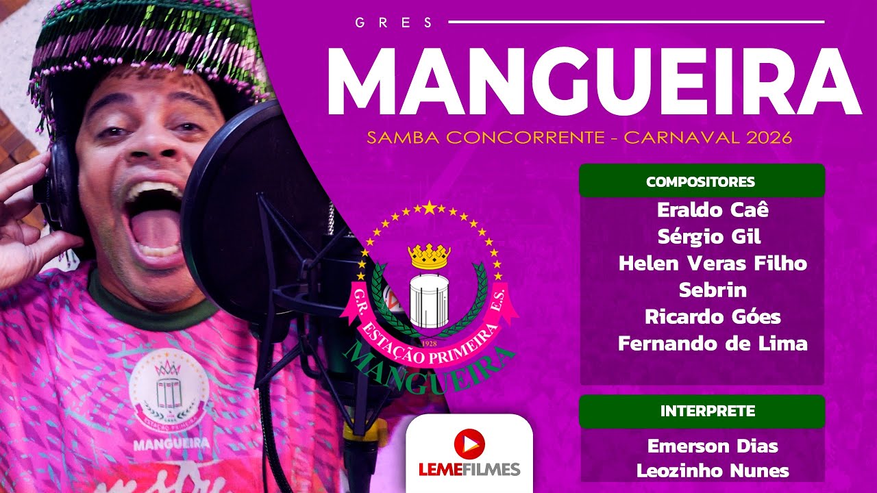 Mangueira 2026 - Samba Concorrente de Eraldo Cae e Parceiros 