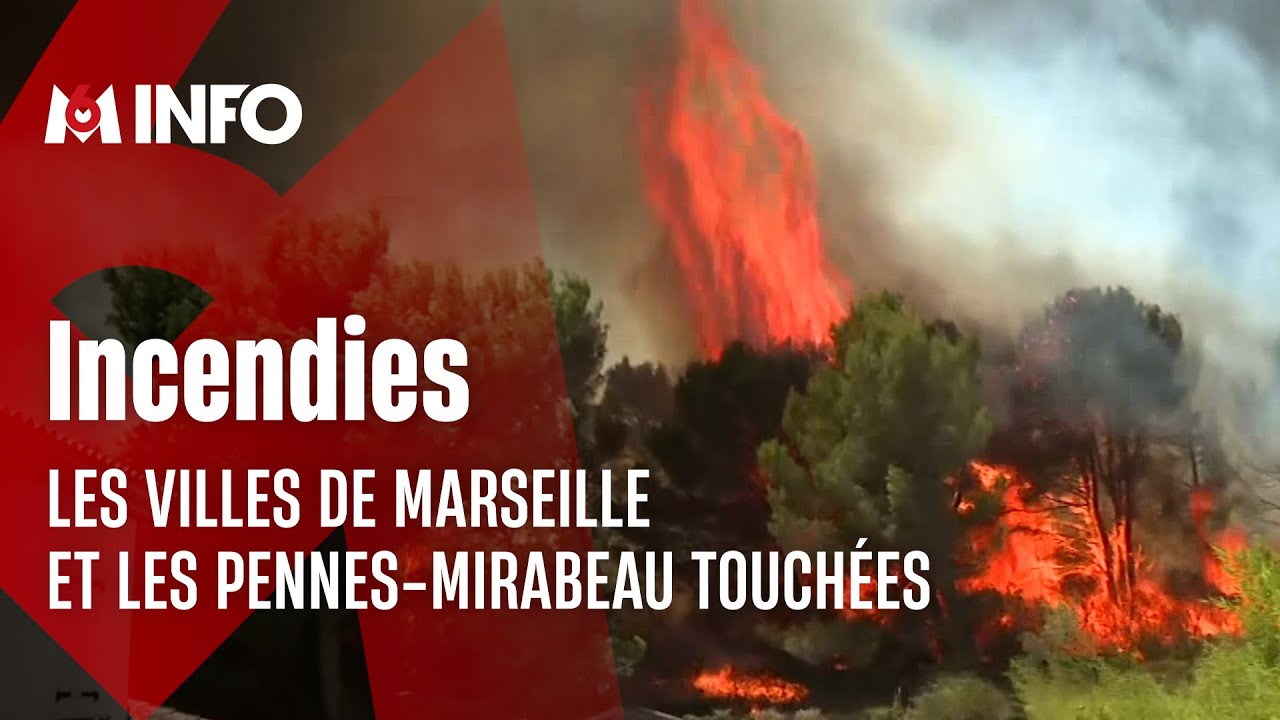 La ville de Marseille touchée par un incendie