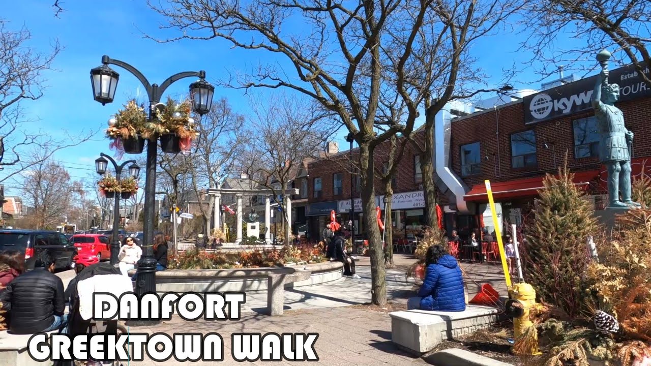 The Danforth Greektown Toronto Walk Tour | Danforth To Chester Subway Station
