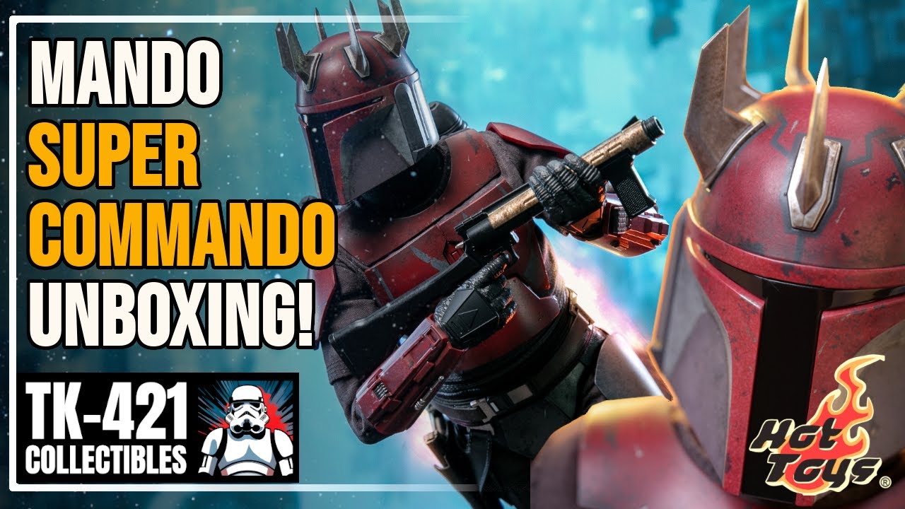Hot Toys MANDALORIAN SUPER COMMANDO CAPTAIN Unboxing and Review  Ahsoka Season 1 TMS127