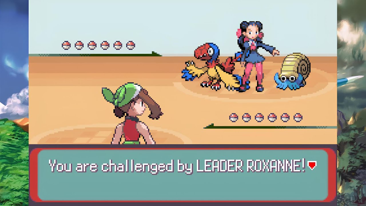 【Pokemon Emerald Squared v2.5.2】Hoenn League V.S Rustboro Gym Leader Roxanne(Double Battle)