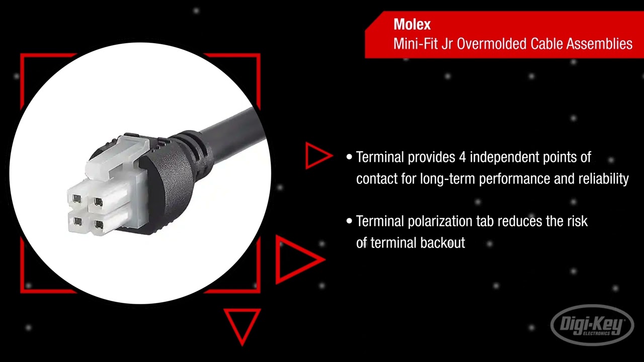 Molex Mini-Fit Overmolded Cable Assemblies | First Look