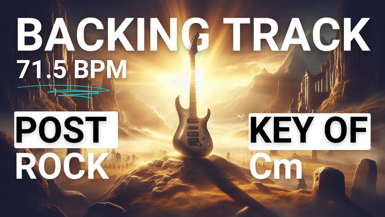 Cinematic Post Rock Backing Track in C Minor | 71.5 BPM | High-quality backing track
