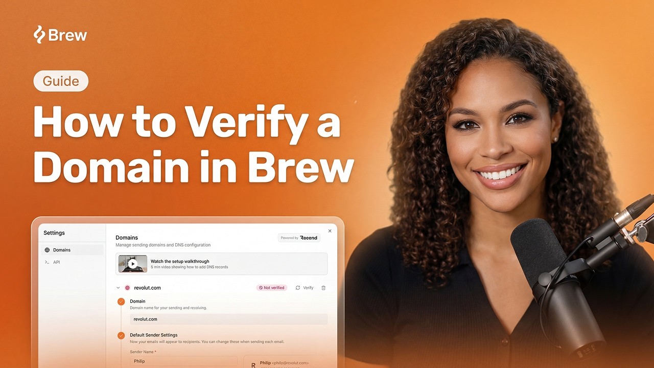 How to Verify a Domain in Brew