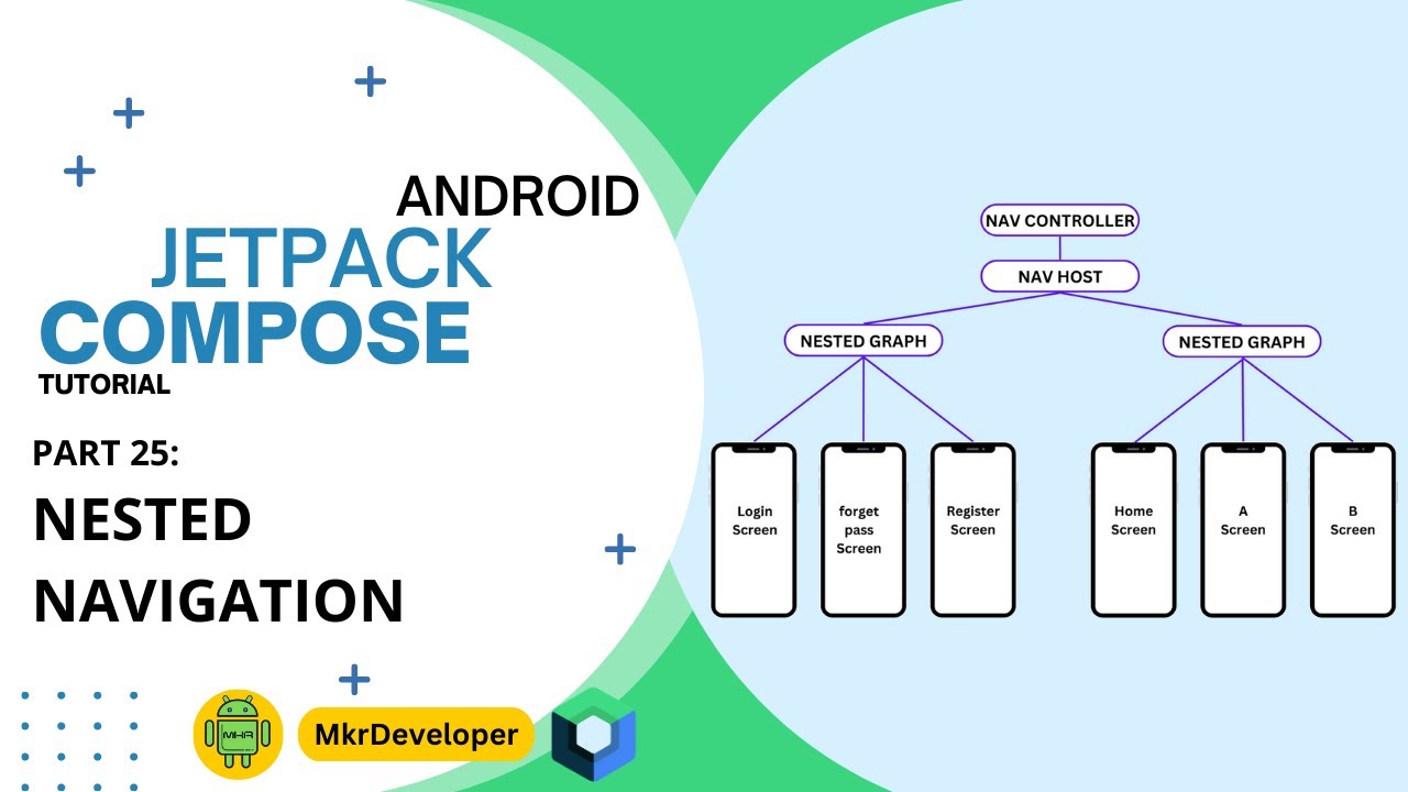 25 — Вложенная НАВИГАЦИЯ — Android Jetpack Compose