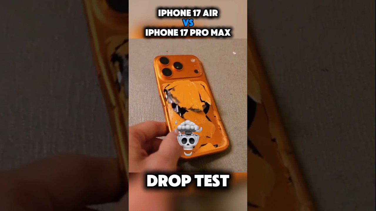 iPhone 17 Pro Max vs iPhone 17 Air Drop Test &ndash; Which Survives? 💥#droptest#smartphone#techbattle