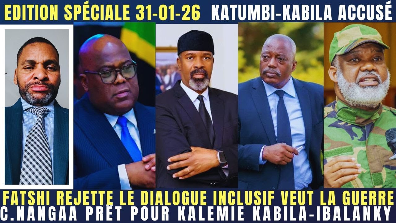 FATSHI REJETTE LE DIALOGUE INCLUSIF VEUT LA GUERRE C.NANGAA PRÊT POUR KALEMIE C.IBALANKY=KABILA=KIGA