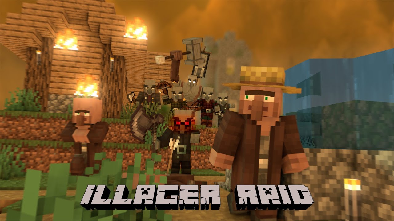 Illager raid №28|Minecraft raids