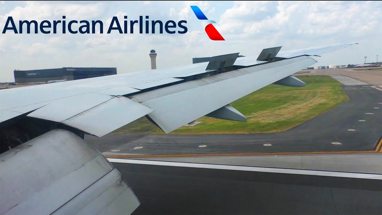 American Airlines Boeing 777-200ER Landing in Dallas/Fort Worth (DFW)