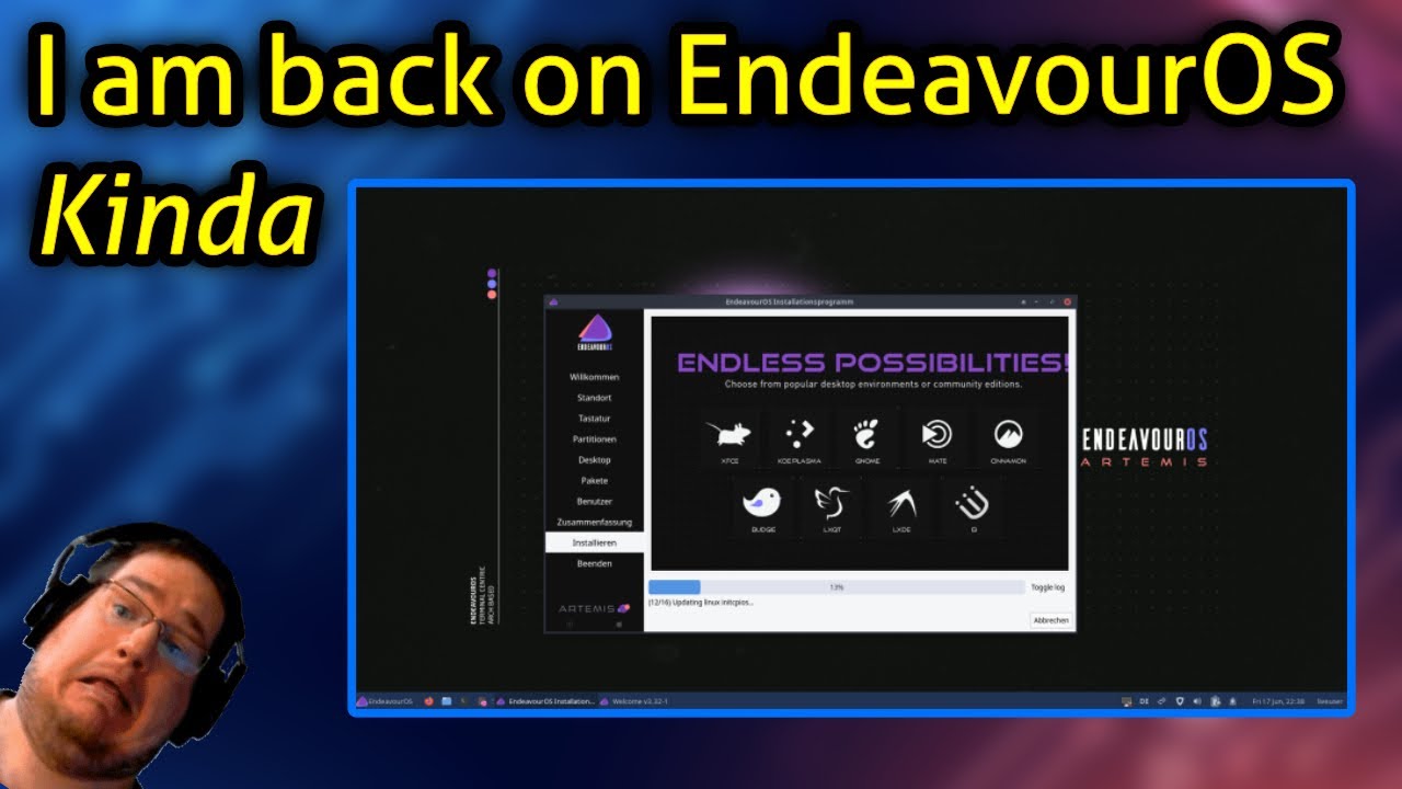 I am back on EndeavourOS!!!