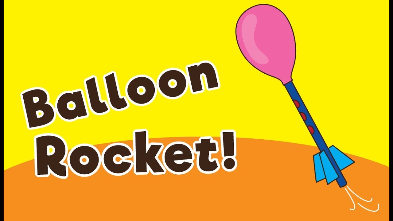Balloon Straw Rocket for Kids