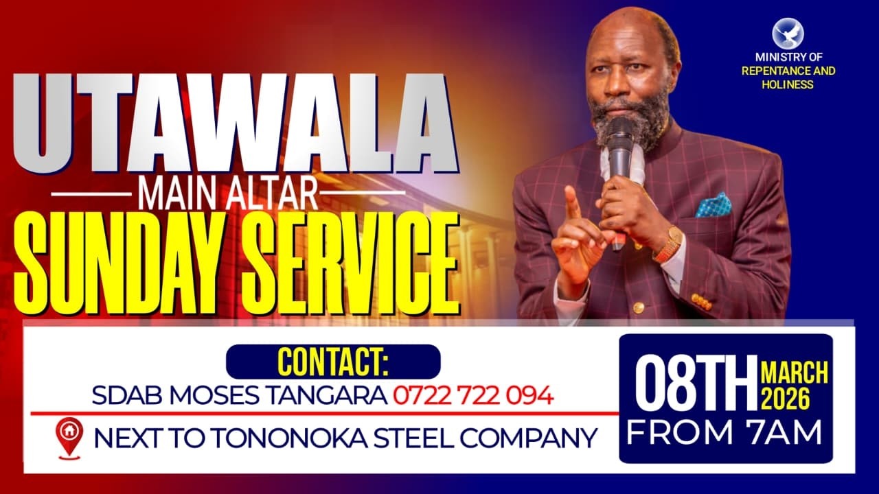 UTAWALA MAIN ALTAR SUNDAY SERVICE - 8TH MARCH 2026