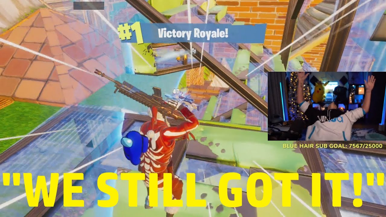 Ниндзя одерживает свою первую сольную победу в BUILDS в OG Fortnite