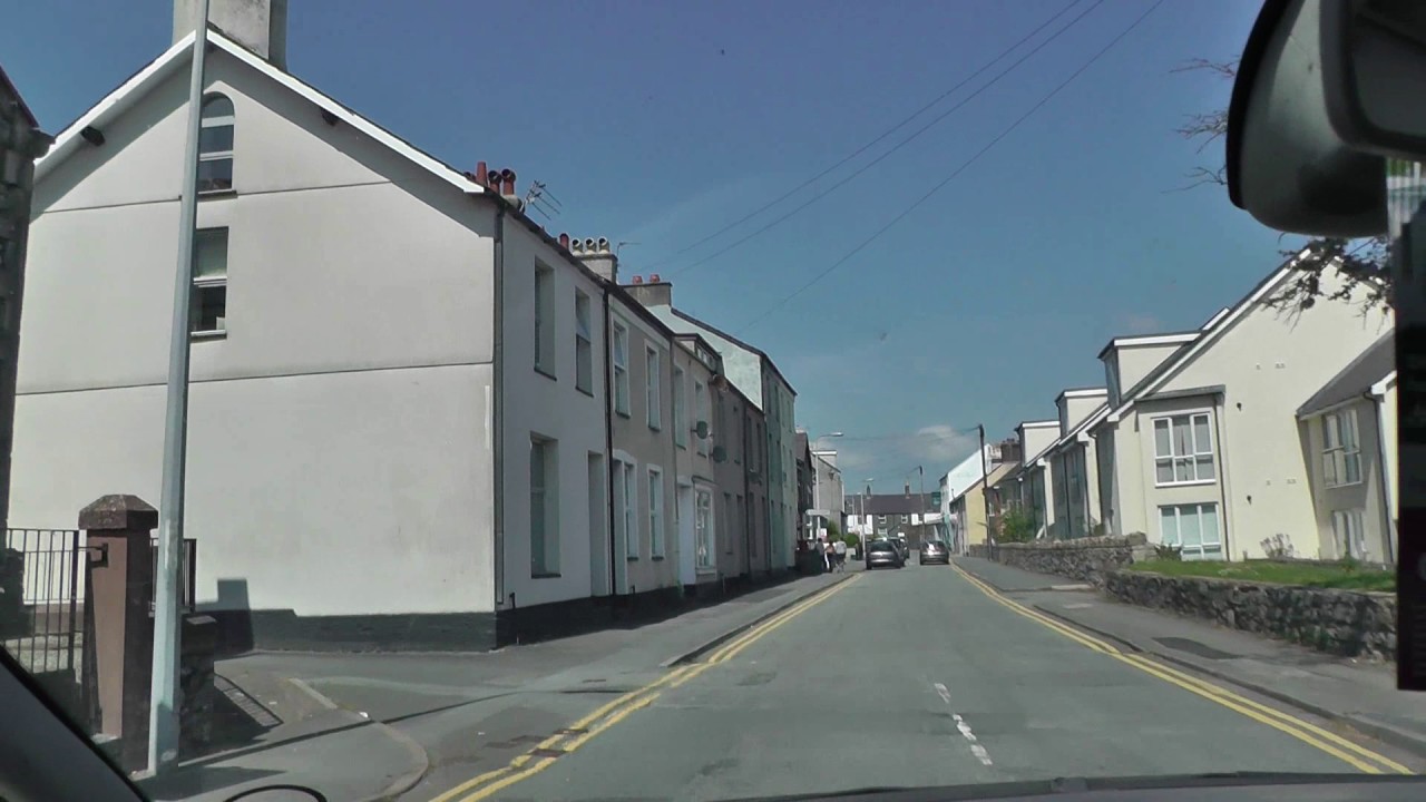 Driving around near Gwynedd around Bangor & Anglesey at North Wales