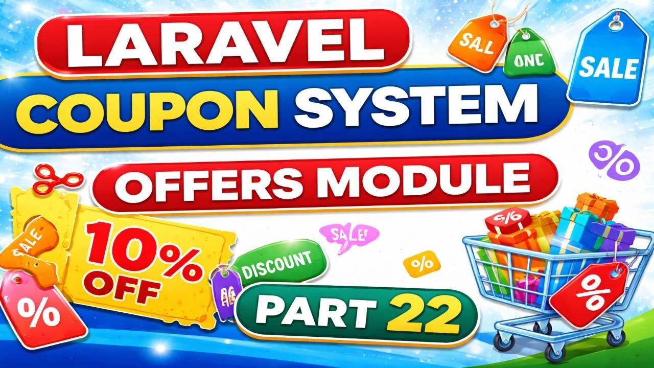Laravel Admin Panel Offers Management | Discount Coupon System | Part 22